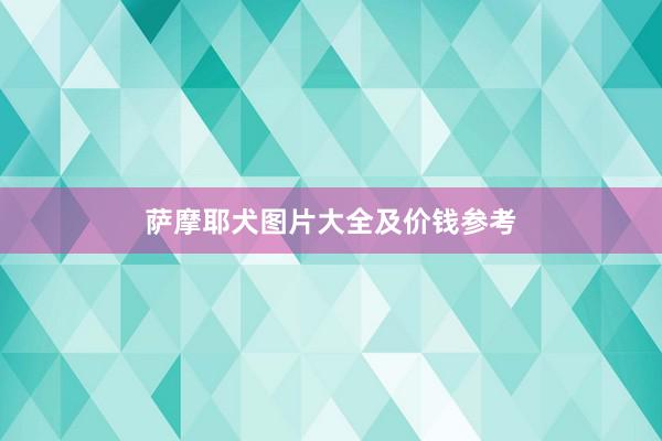 萨摩耶犬图片大全及价钱参考